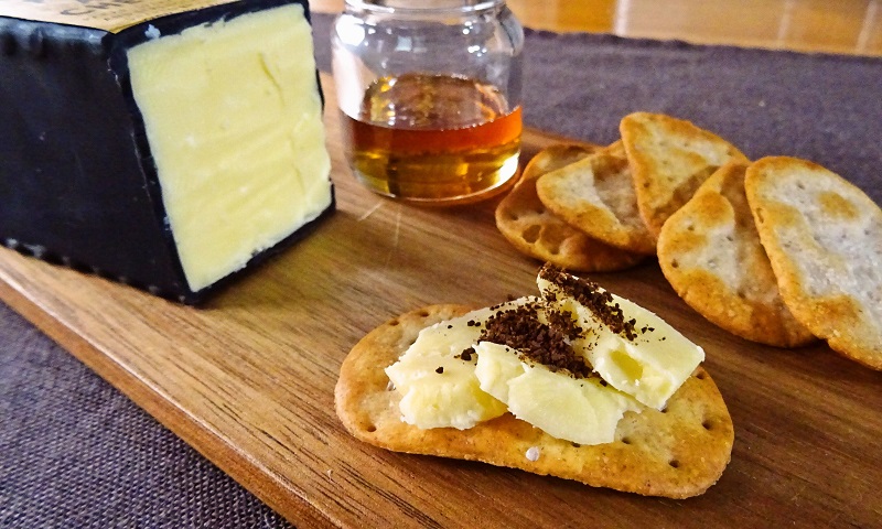 Cheese with Coffee and Honey