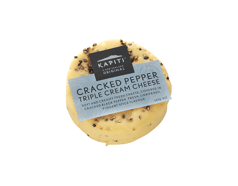 Kapiti Cracked Pepper Triple Cream Cheese