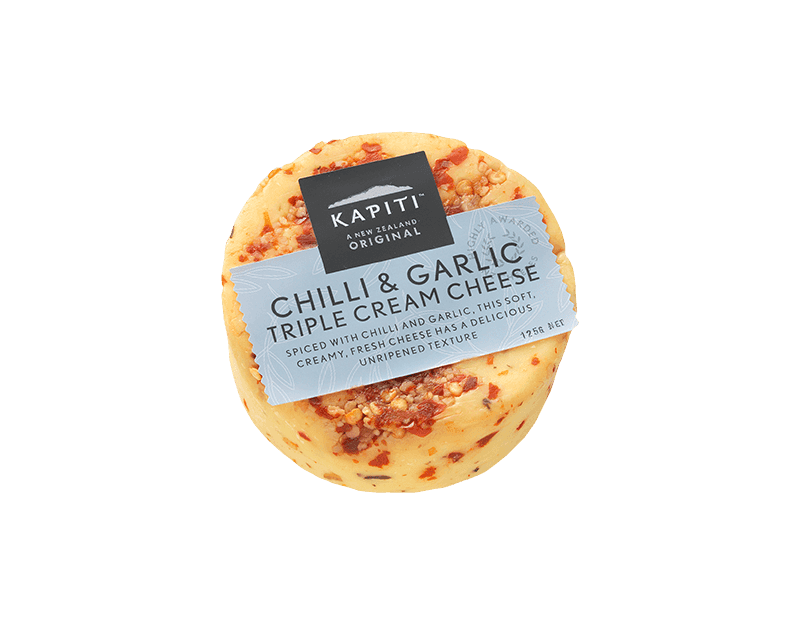Kapiti Chilli & Garlic Triple Cream Cheese
